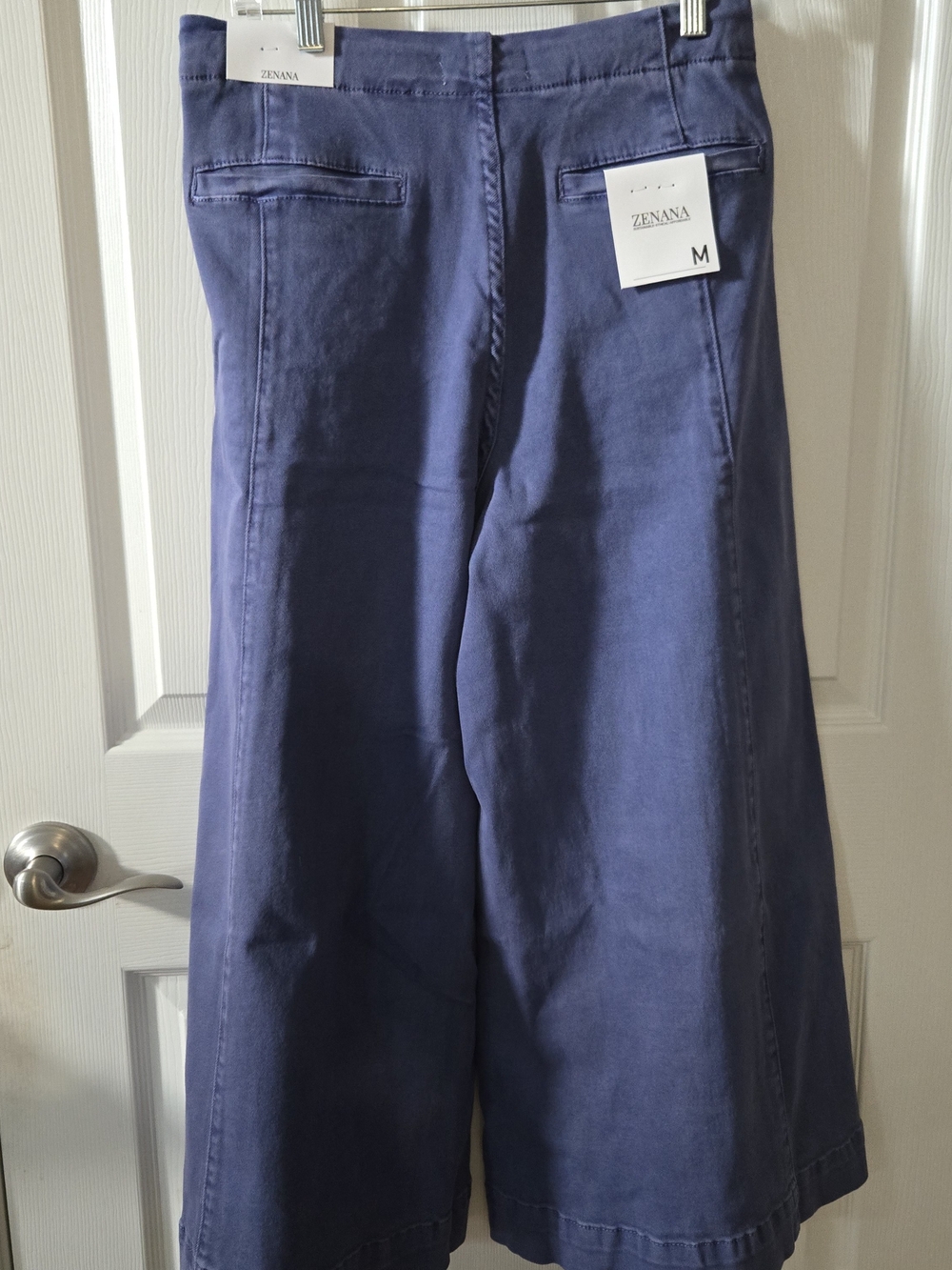 Zenana High-Rise Wide-Leg Pants in MERLIN Blue - Picture 6 of 11